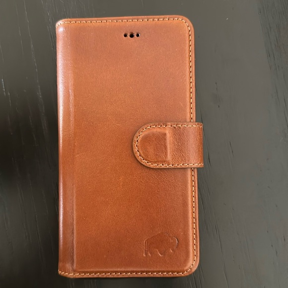 Burkley full grain leather IPhone 11 wallet phone case